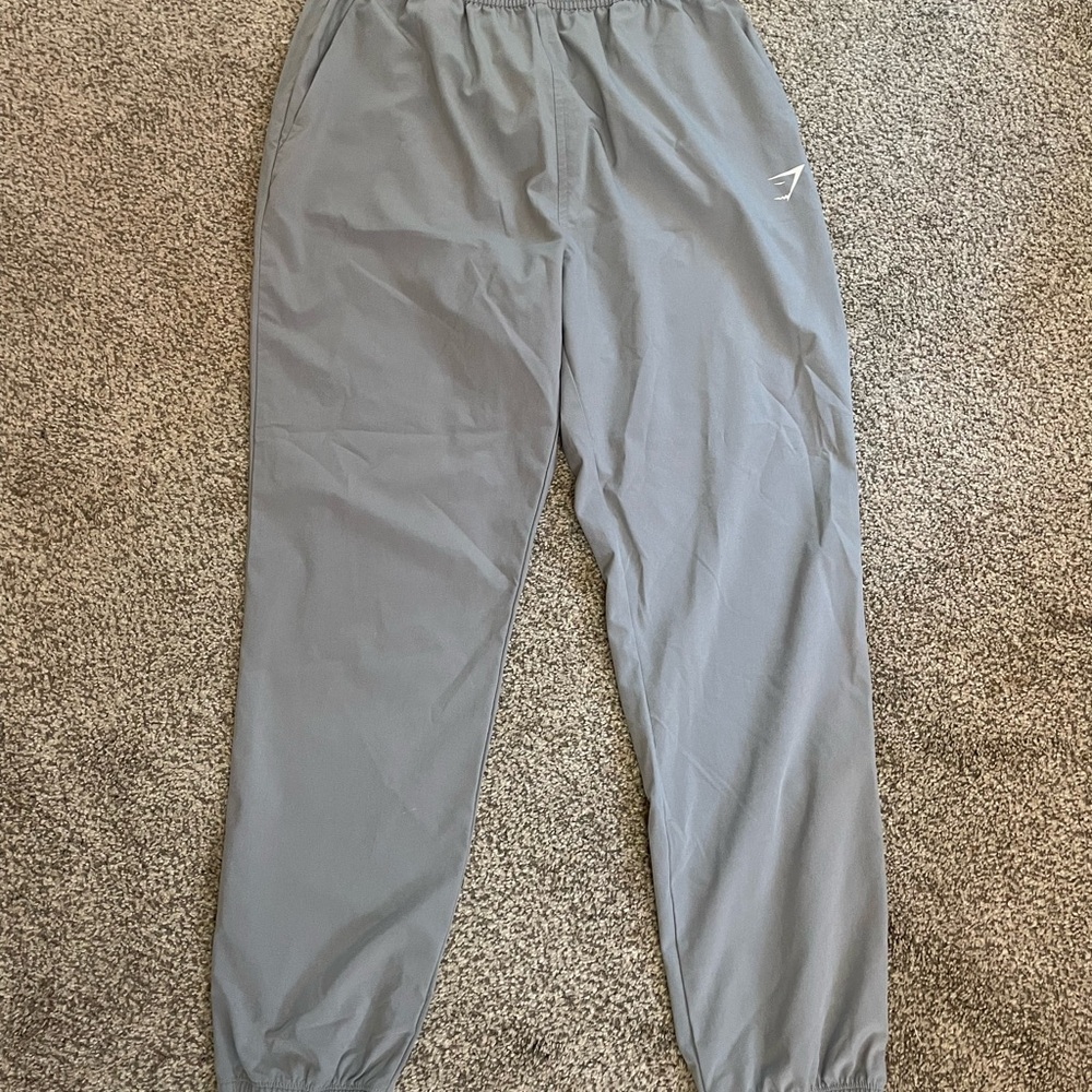 Gymshark Gray Sweatpants with Elastic Cuffs